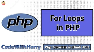 For Loops in php PHP Tutorial