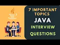 Java Interview Questions and Answers Core Java OOPS Exception Handling JDBC Multithreading