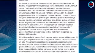 Adeemsi Keenya Garamitti Obbo Jawaar Mohammed Irraa  Adeemsi Keenya Garamitti Obbo Jawaar Mohammed Irraa