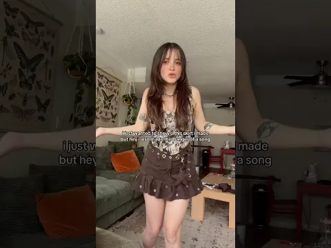 look at my upcycled skirt!!! song: replay - aryy