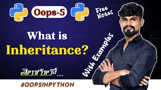 Python Inheritance in Telugu Inheritance in Python Oops - 5