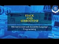 Stack and Subroutine MALP
