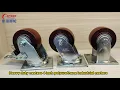 Heavy duty casters 4 inch polyurethane industrial caster wheels