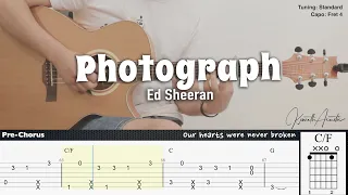 Download Photograph - Ed Sheeran | Fingerstyle Guitar | TAB + Chords + Lyrics MP3