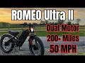 50 MPH Dual Motor E-Bike Has Crazy Range - Eahora Romeo Ultra II