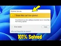 These files can t be opened - Internet security settings prevented from opened