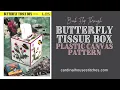 Butterfly Tissue Box Plastic Canvas Pattern Book Flip Through