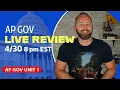 AP Gov Unit 1 LIVE Review