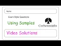 Using Samples Answers - Corbettmaths