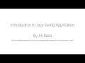 Java Desktop Application Introduction Part 1 Urdu