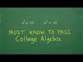 Want to PASS College Algebra Absolutely better understand this