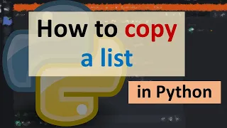 How to copy a list in Python