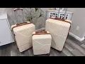 Merax Luggage Sets 3 Piece Suitcases Set ABS Expandable 8 Wheels Spinner Suitcase Review