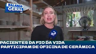 Em Blumenau: pacientes da Fio da Vida participam de oficina de cerâmica