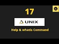 Help Command in Unix - whatis Command in Unix