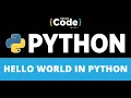 First Python Program Python Tutorial For Beginners Hello World In Python SimpliCode