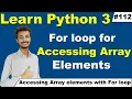 How to access Python Array elements with for loop How to print array elements Cyber Warriors