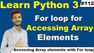 How to access Python Array elements with for loop How to print array elements Cyber Warriors