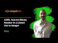 Convert Binary Number in a Linked List to Integer LeetCode 1290 - Python 2 Solutions