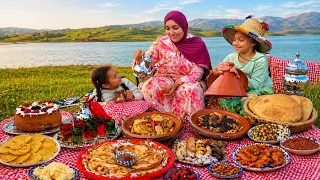صدمتهم بهاد الأجواء 😱طيبت ألذ طواجن على الفاخر قدام أكبر سد في المغرب لحم بالبرقوق دجاج البلدي  كوتي