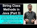 String class Methods in Java String Concatenation in Java substring method in Java Hindi