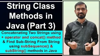 String class Methods in Java String Concatenation in Java substring method in Java Hindi
