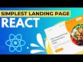 Landing Page Tutorial React Js How To Build A Simple Landing Page In React