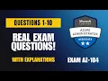 Microsoft AZ-104 Real Exam Questions 2026 Q1 10 With Explanations