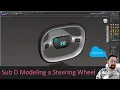 Alias Sub D modeling a Steering Wheel and how to Import and export to Blender