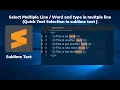 Select Multiple Instances of the Same Word in sublime Mastering Sublime sublime Keyboard Shortcut
