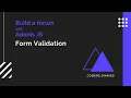 Form validation - AdonisJS 5 from scratch