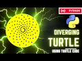 Diverging Turtle using python code Python Programming Hub