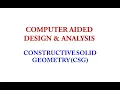 Solid Modeling Part 3 Constructive Solid Geometry