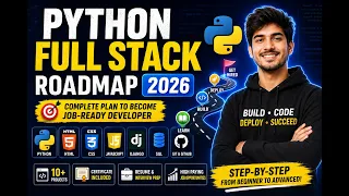 Python Full Stack Developer Roadmap 2026 Complete 6-Month Plan to Get a Job