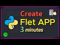 Create A New Flet App with Python in 3 minutes