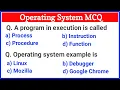 Operating System MCQs for Competitive Exams - Questions and Answers