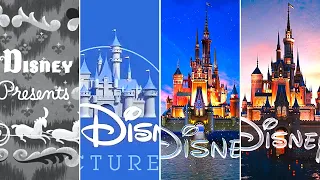 evolution of disney logo 1937 2024