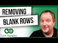 Removing Blank Rows in Excel - 2 DataSets 4 different approaches and a clear winner