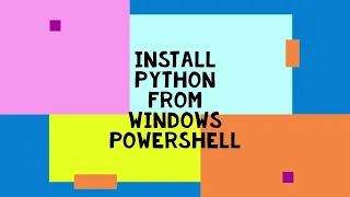 Win In a Minute Install python with powershell and winget