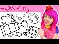 Coloring Hello Kitty Crayons Paint