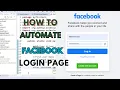 How to automate facebook login page using selenium java Automation script for facebook login