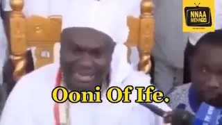 ooni of ife telling the history of the igbos