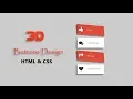 How To Create 3D Style Buttons Using HTML And CSS Website Design Tutorial