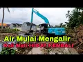 kali mati hidup kembali setelah di lakukan pengerukan, kini aliran air kali buwek mulai lancar
