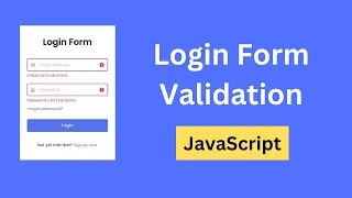 JavaScript Login Form Validation Login Form Validation in JavaScript
