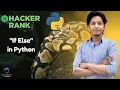If Else in Python HackerRank Practice Question