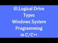 61 Logical Drive Types - Windows System Programming in