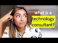 What does a Technology Consultant do Deloitte Accenture IBM McKinsey Company
