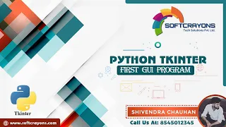Python Tkinter first GUI program python GUI tutorial in Hindi