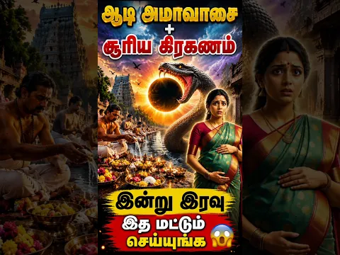 ஆகஸ்ட் 12 ஆடி அமாவாசை + சூரிய கிரகணம்! இந்த 1 விஷயத்தை மட்டும் செய்யாதீங்க ! #AadiAmavasai #shorts